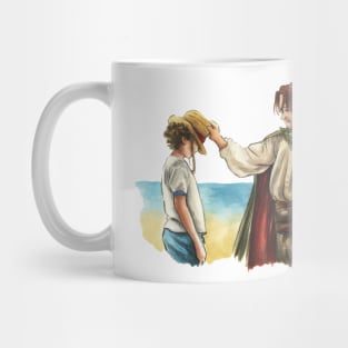 One Piece Luffy (Rufy) and Shanks Straw Hat Mug